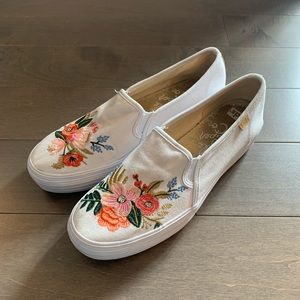 Keds Rifle Paper Co slip on’s